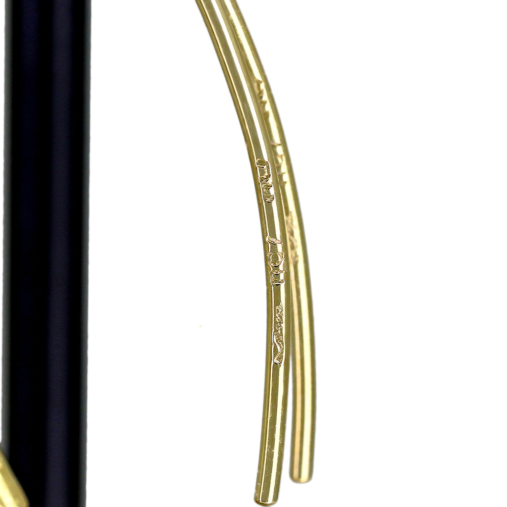 Barbara Heinrich Multicolored Sapphire Briolette Gold Navette Drop Earrings