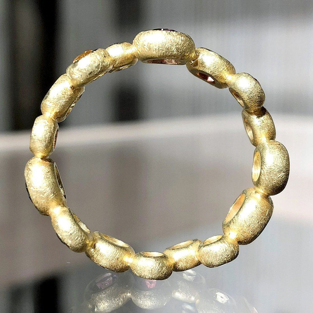 Barbara Heinrich Multi-Colored Sapphire Gold Random Bubble Ring (Special Order) Barbara Heinrich