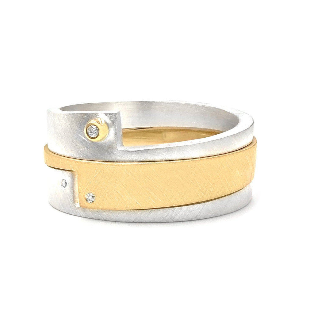 Wille Jewellery Gold Silver Assorted Stacking Rings Wille Jewellery
