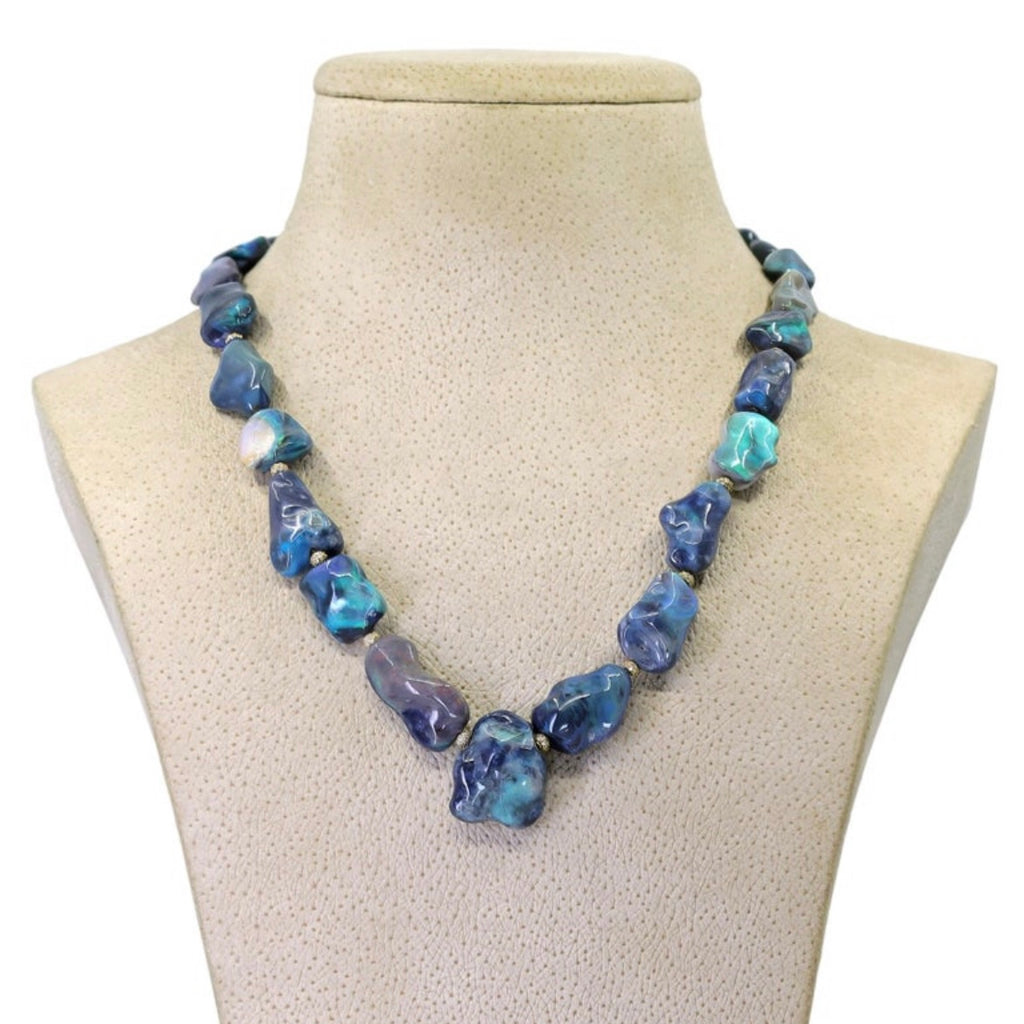 Just Jules Boulder Opal Diamond Gold One-of-a-Kind Necklace