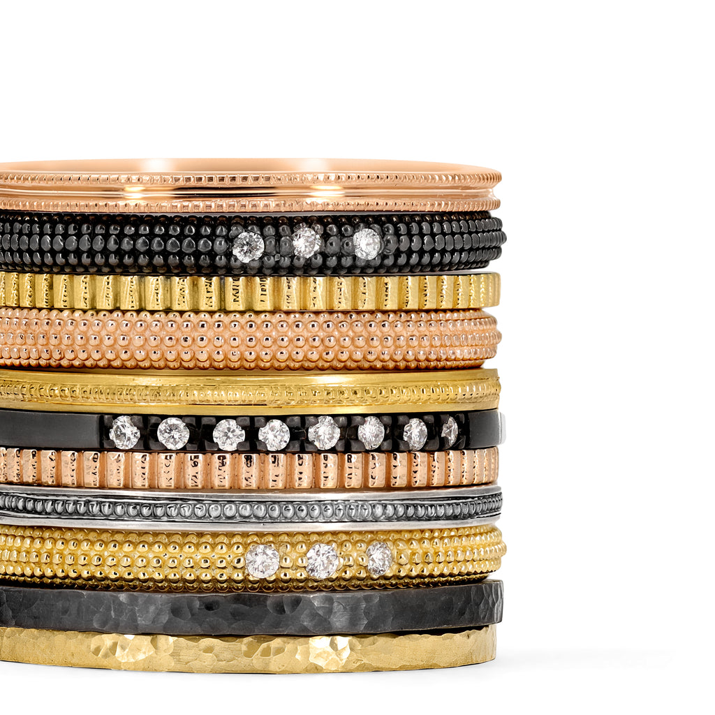 Suneera Three Diamond Stacking Ring