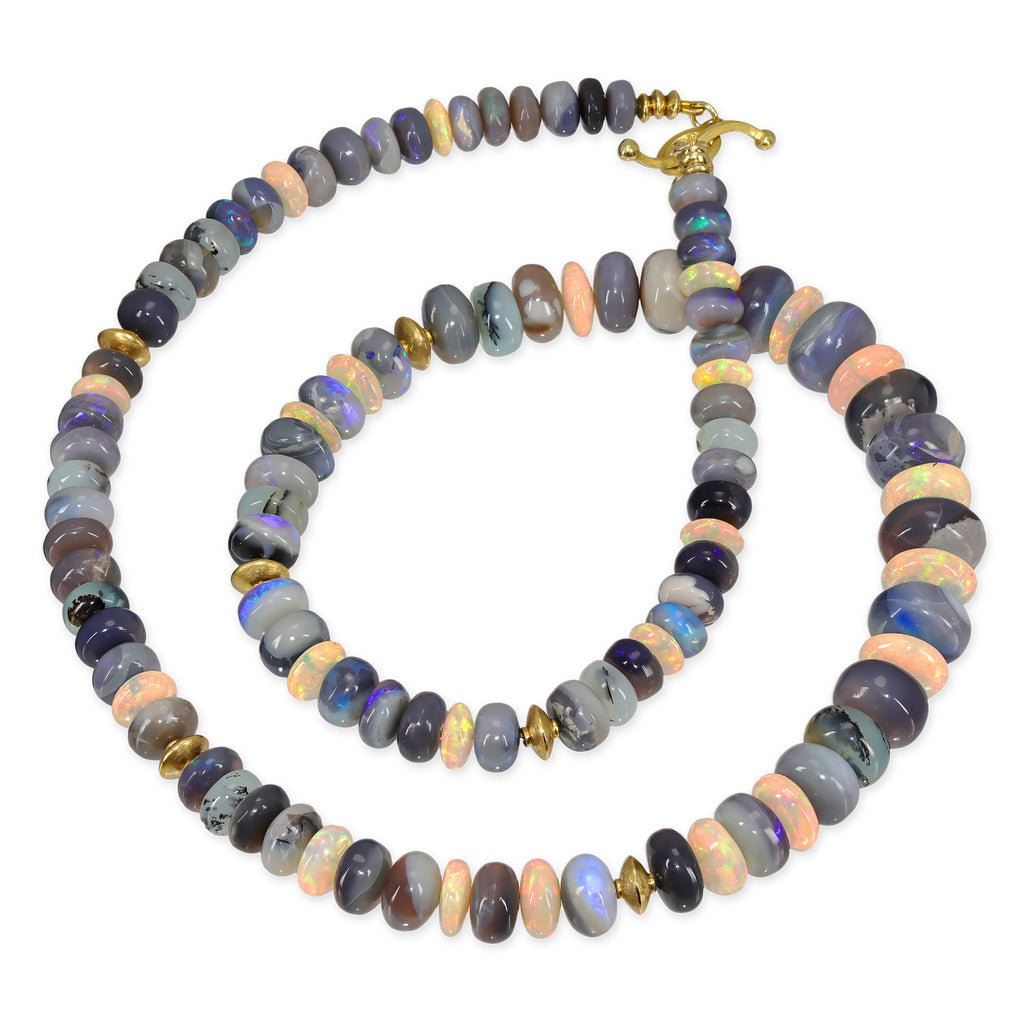 Barbara Heinrich "Opals Around the World" Gold Necklace