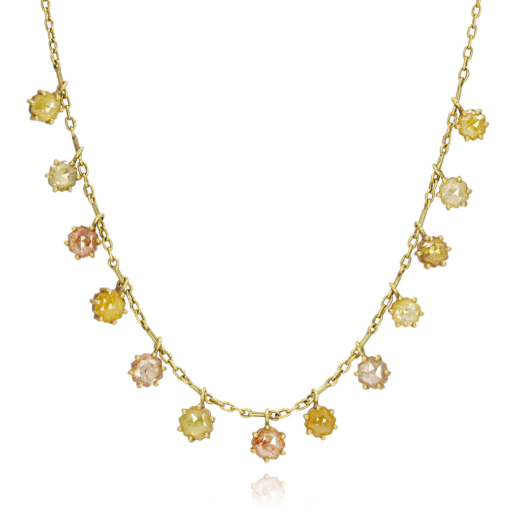 Kothari Diamond Gold Demi Fringe Necklace