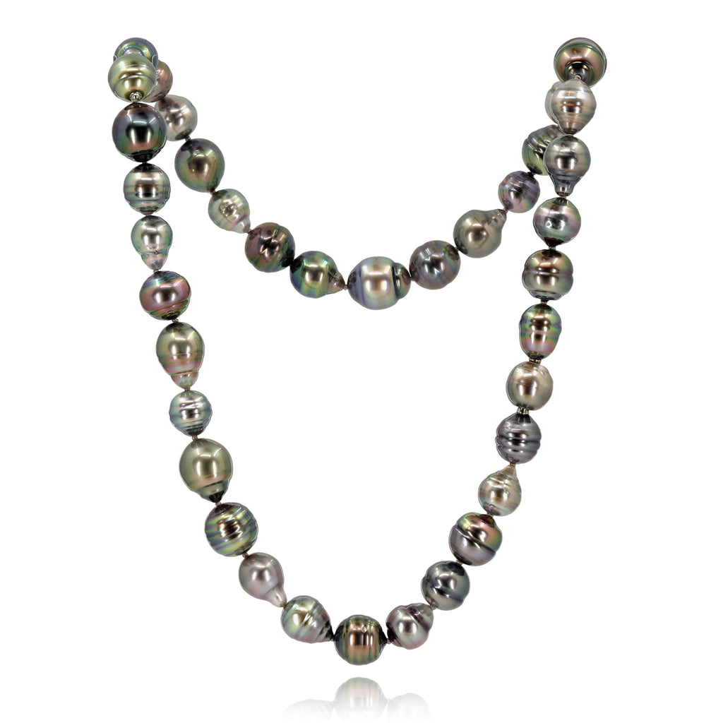 Gellner Tahitian Cultured Pearl Vario Clasp Necklace Strand