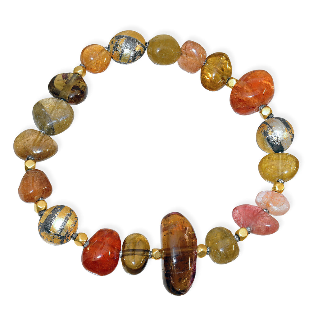 Atelier Zobel Red Tourmaline One of a Kind Stretch Bracelet
