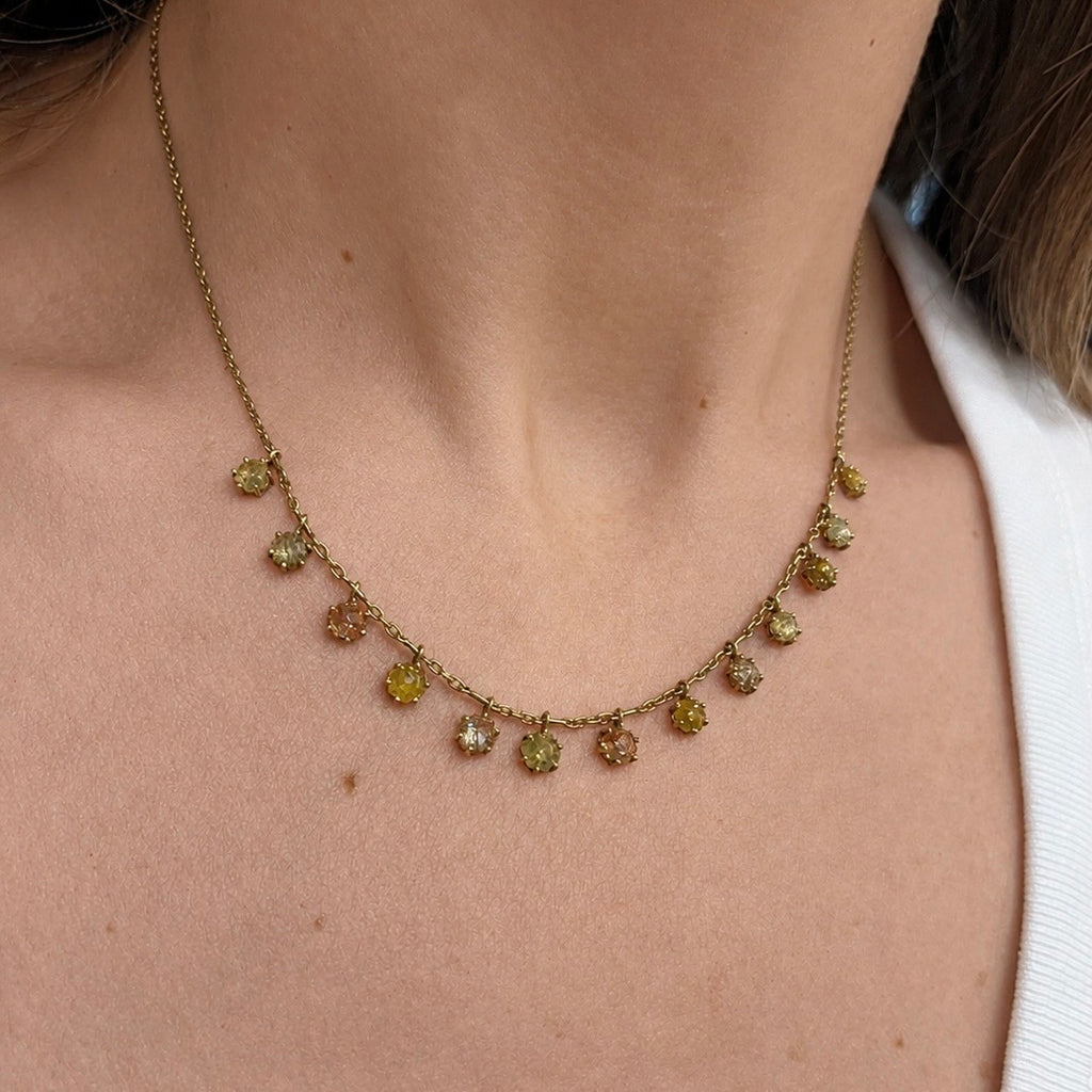 Kothari Diamond Gold Demi Fringe Necklace