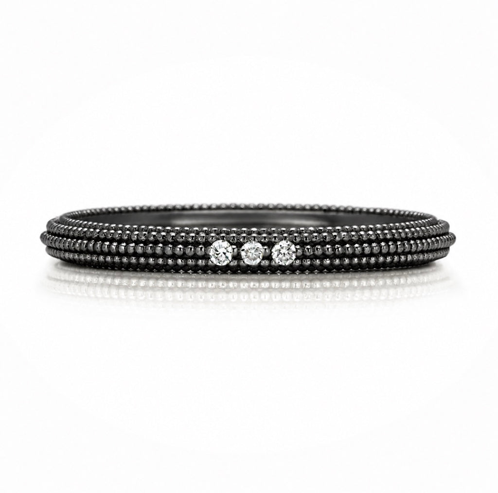 Suneera Three Diamond Stacking Ring