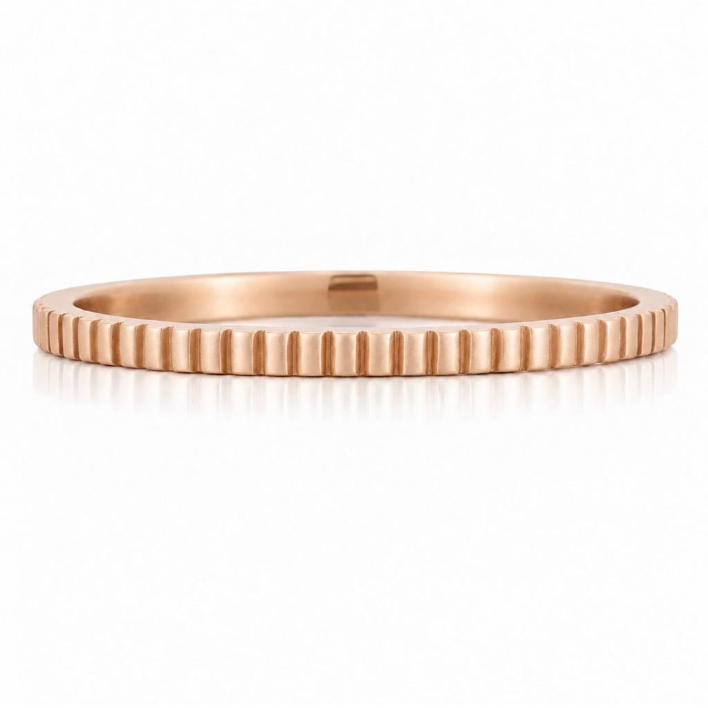 Suneera Ridged Stacking Ring
