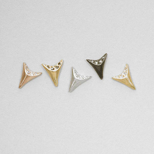 Branch Diamond Gold Mini Dagger Stud Earrings