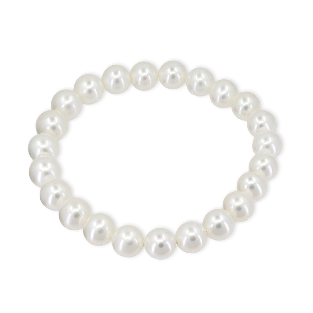 Gellner White Freshwater Pearl Stretch Bracelet