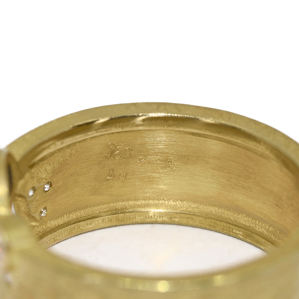 Barbara Reed Rings Barbara Heinrich Ruby White Diamond One of a Kind Glacier Band Ring