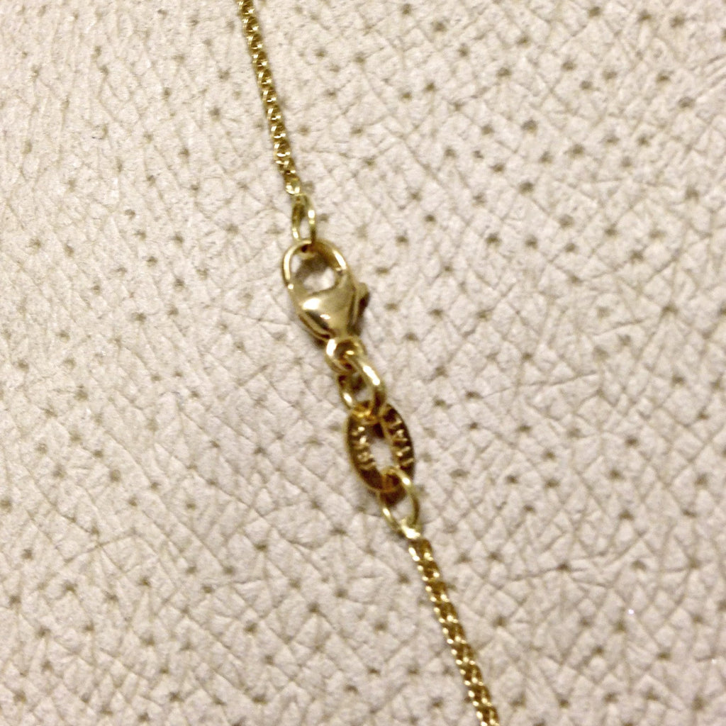 Barbara Heinrich Diamond Gold Lotus Leaf Drop Necklace (Special Order) Barbara Heinrich