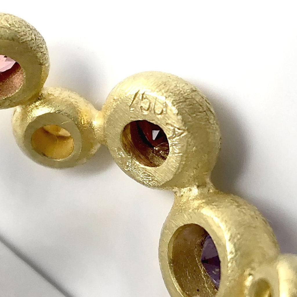 Barbara Heinrich Multi-Colored Sapphire Gold Random Bubble Ring (Special Order) Barbara Heinrich