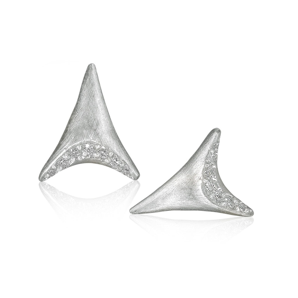 Branch White Diamond Sterling Silver Dagger Earrings (Special Order) Branch Fine Jewelry