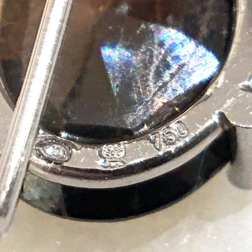 Erich Zimmermann Reflective Faceted Sapphire Diamond Snowflake Earrings Erich Zimmermann