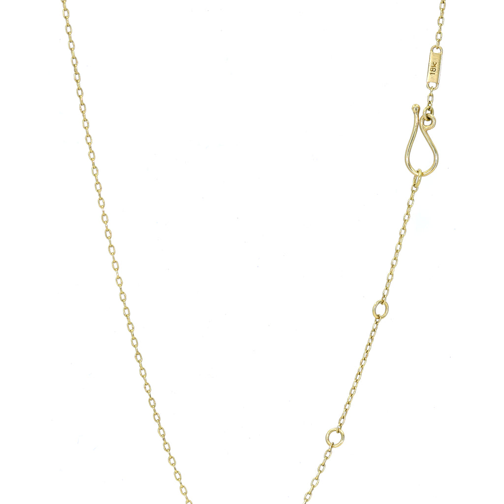Kothari Iridescent Pearl Embedded Diamond Drop Necklace Kothari