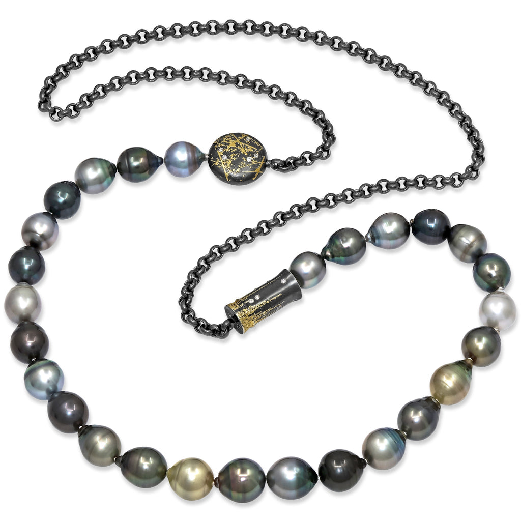 Tahitian Pearl Necklace Stock Photo - Download Image Now - Pearl Jewelry,  Tahiti, Baroque Style - iStock